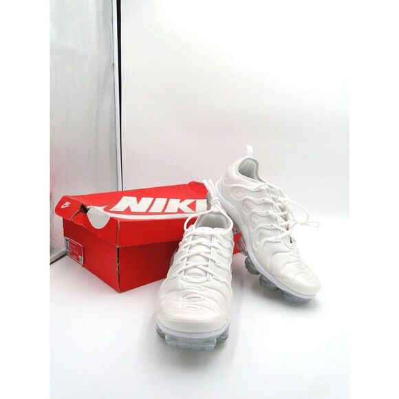 Nike Air Max Vapormax Plus TN White Mens Running Shoe Size 12‎ In box - Picture 1 of 12